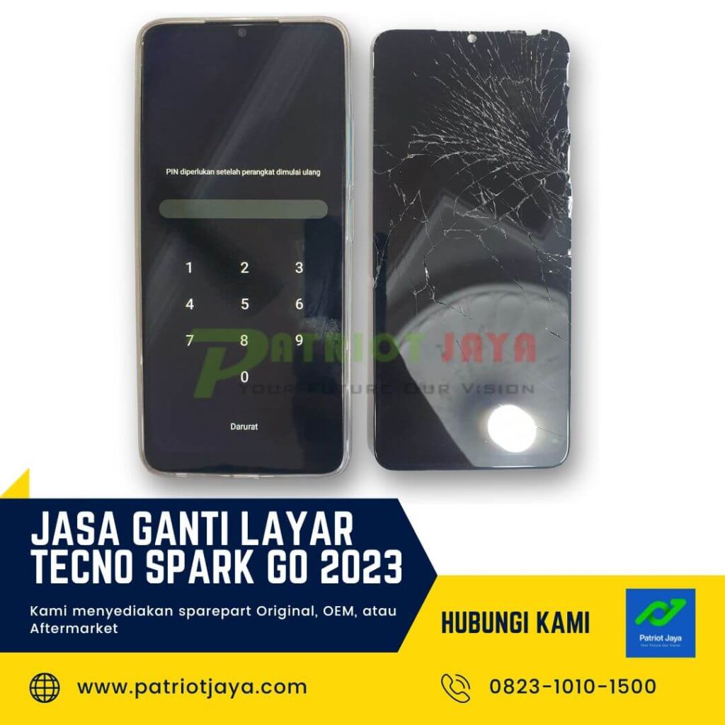 Jasa Ganti Layar Tecno Spark Go