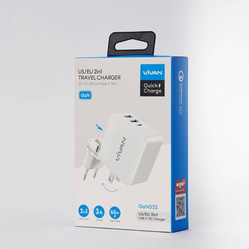 Adaptor Vivan GaN02S packaging