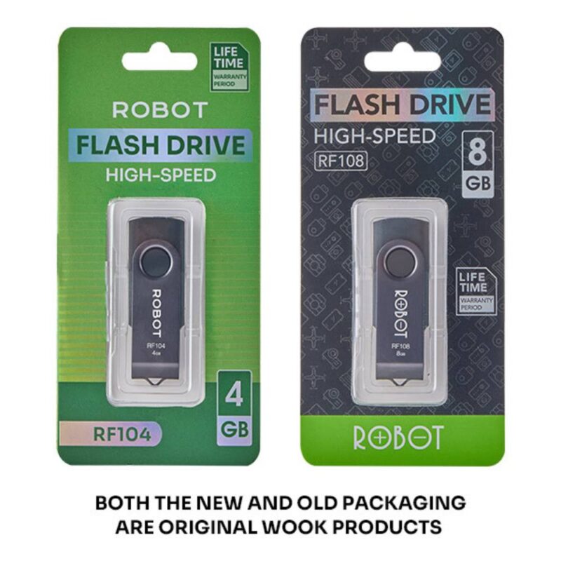 Flashdisk Robot RF104 Rotatable USB 2.0 4GB