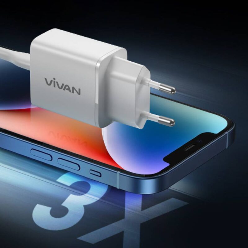 Charger Vivan Power C20L Type-C to Lightning 20W pengisian 3 kali lebih cepat