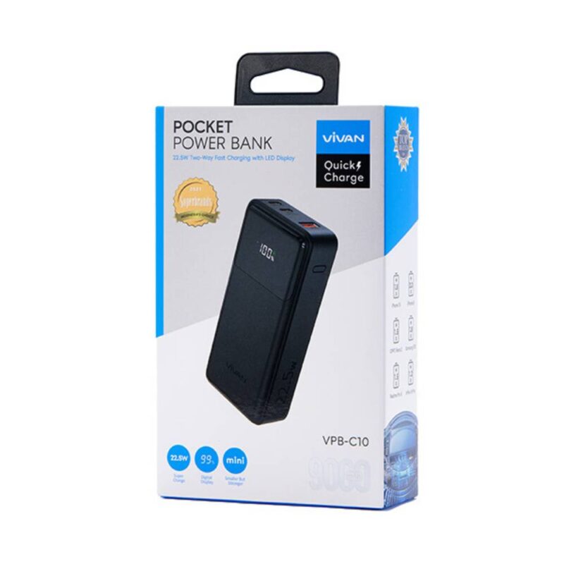 VIVAN Power Bank VPB-C10 Fast Charger