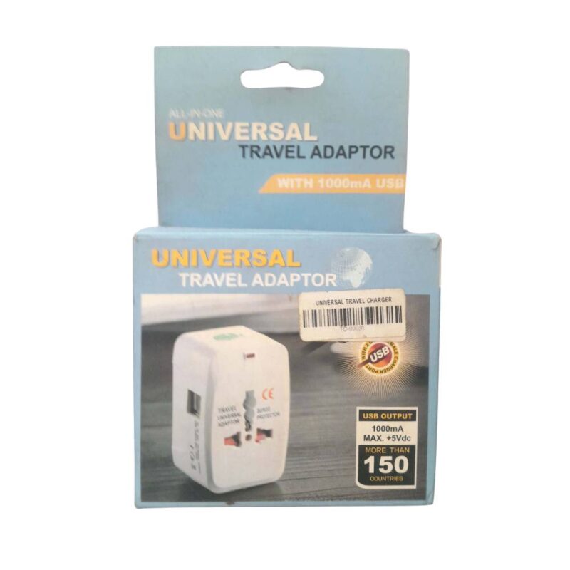 Travel Adaptor Universal 1000mA USB