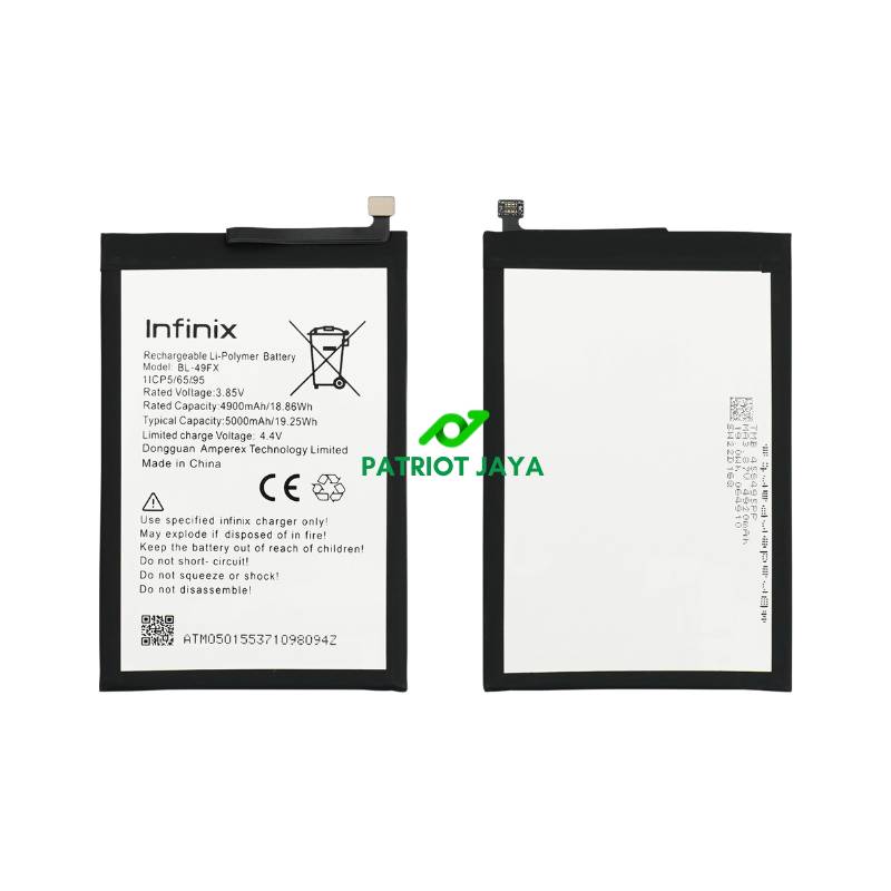 Baterai Infinix Smart 5 6 Hot 8 9 Note 7 BL-49FX